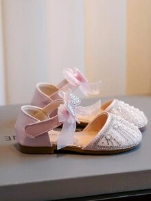 Children's Rhinestone Decorated Dance Shoes - Pink - View 4