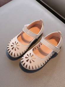 Infant Girls' Comfortable Flat Shoes, Fashionable And - Beige - View 1