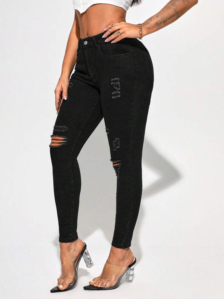 Women'S Ripped Denim Jeans