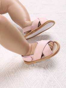 嬰兒/幼兒女童粉色休閒涼鞋和拖鞋 - 粉色 - 查看 7