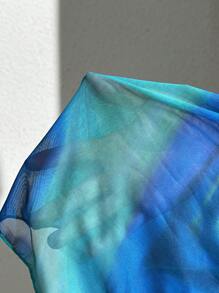 Swim Vcay X MelMaia 夏季海滩女士扎染围脖领罩衫连衣裙 - 彩色 - 查看 6