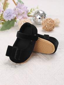 0-1岁婴儿女童软底公主鞋 - 黑色 - 查看 2