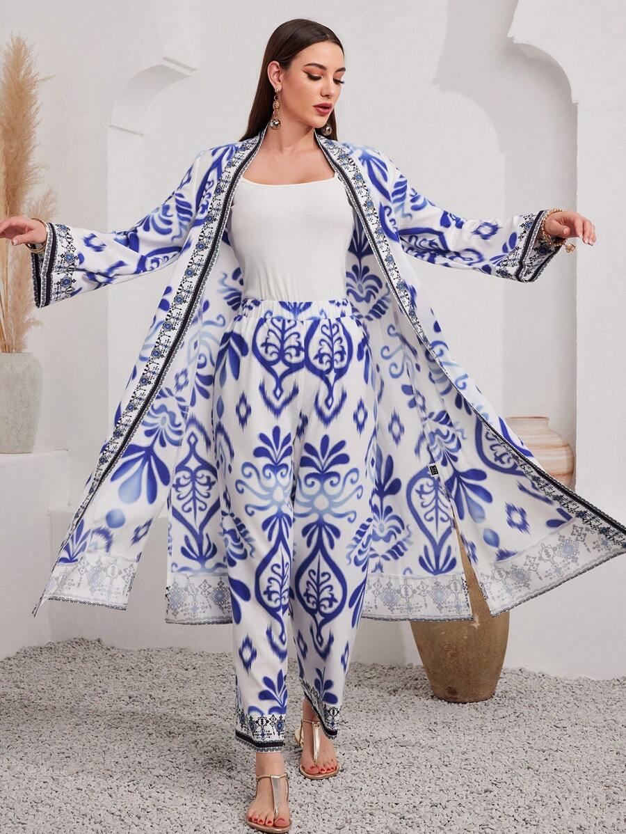 Seusyu Women'S Printed 2pcs/Set Outfit - Multicolor - View 1