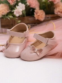 可愛公主蝴蝶設計的嬰兒&幼兒平底鞋,適用於派對 - 粉色 - 查看 4
