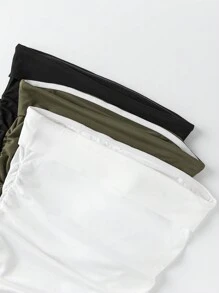 SHEIN Unity Ladies' Plain Pleated Strapless Top - Multicolor - View 3