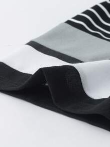 Manfinity Homme 男條紋短袖 Polo 衫 - 黑色 - 查看 3