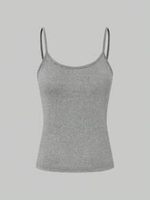 SHEIN LUNE 3pcs Solid Color Camisole Tank Tops - Multicolor - View 5