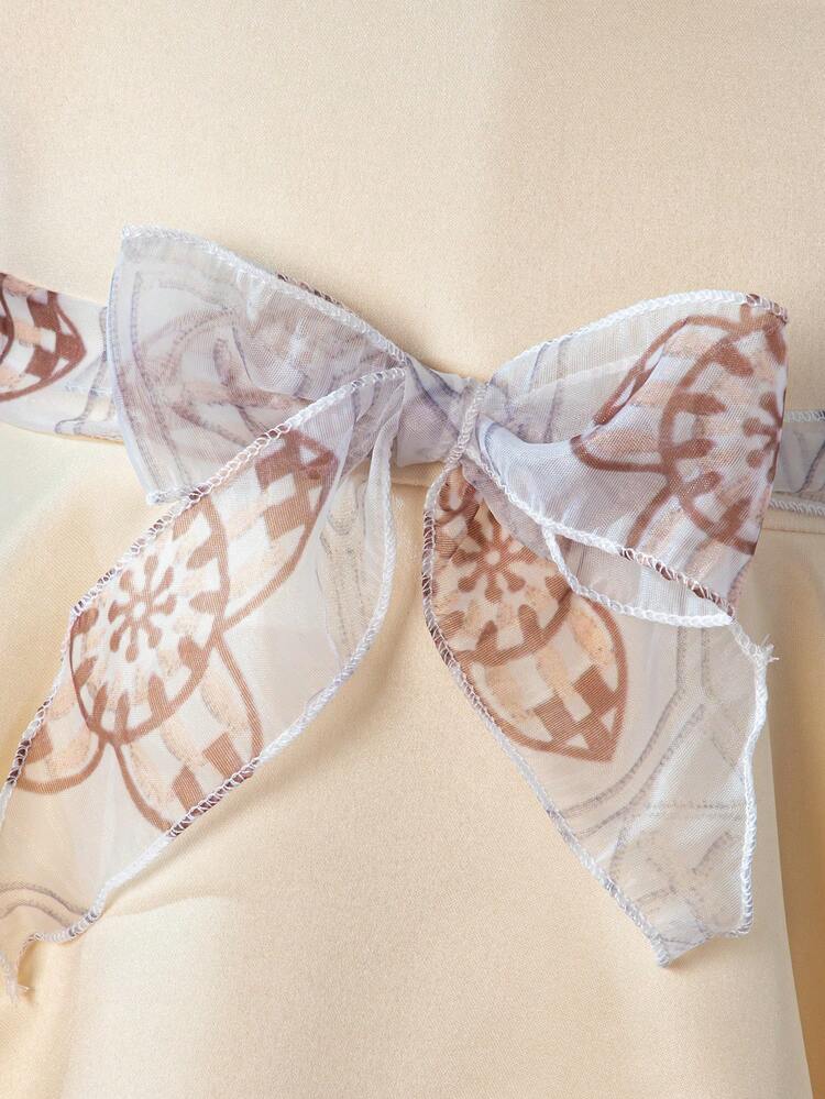 Young Girl Embroidered Mesh Cape Dress Suitable For Birthday Party, Classmate Gathering, Piano Performance, Wedding Reception, Flower Girl Wedding