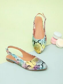 新款春季女童復古流行runway平底鞋 - 彩色 - 查看 4