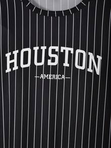 SHEIN 2pcs/Set Boys' Classic Casual Short Sleeve T-Shirt - Multicolor - View 6