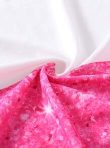 Young Girl Toddler Girls Galaxy Print Ruffle Trim Dress - Pink - View 7