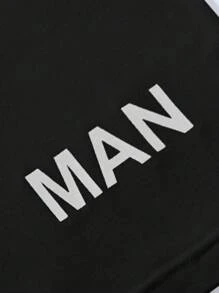 Men'S 5pcs/Lot Briefs Set With Letter Print & Woven Waistband