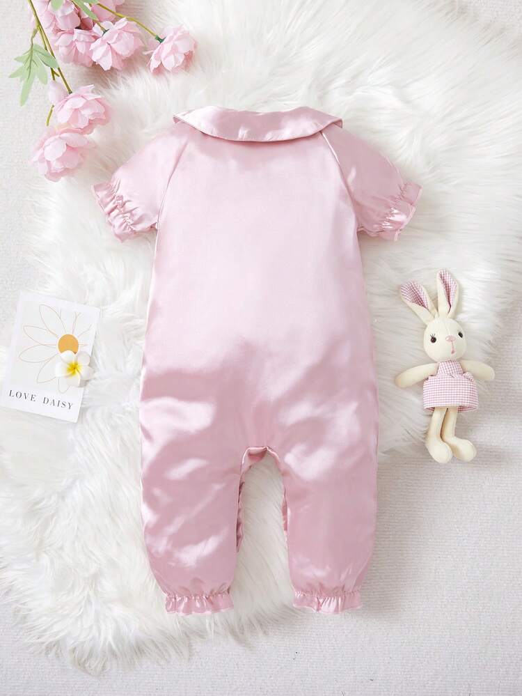 Baby Girl Solid Color Home Clothes