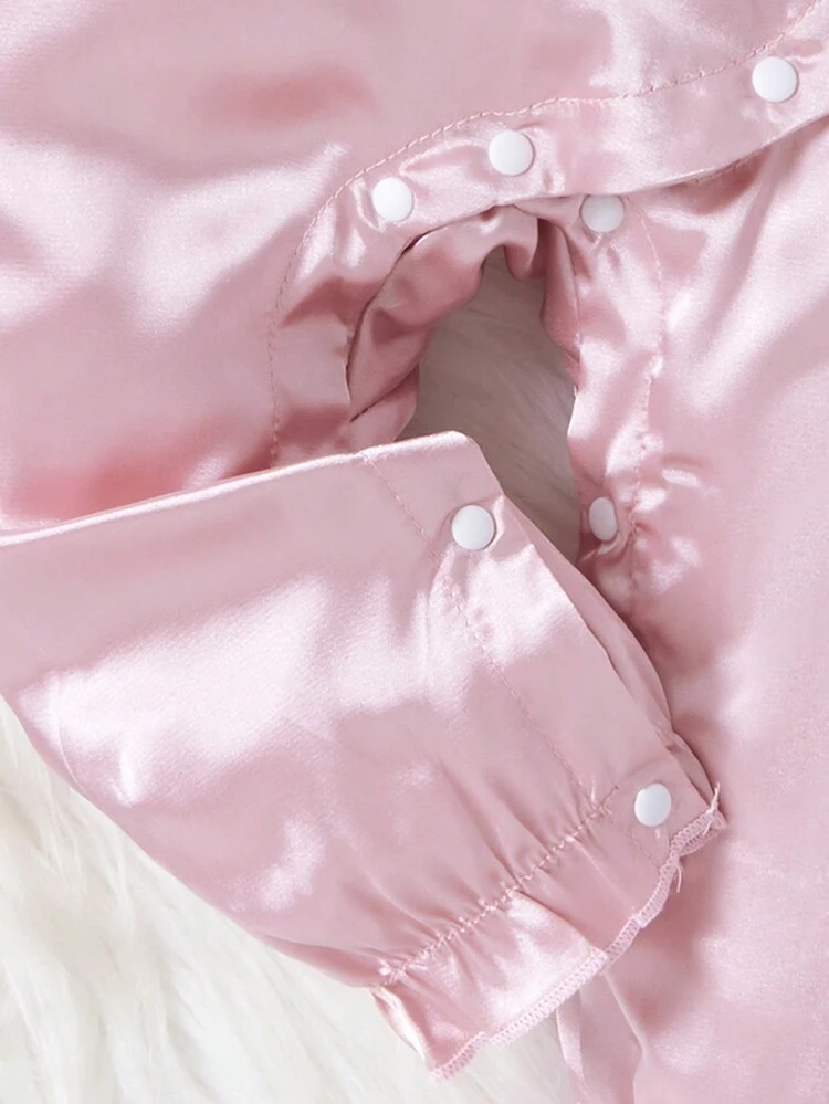 Baby Girl Solid Color Home Clothes