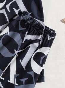 Tween Boys' Letter Print Homewear Set - Black - View 4