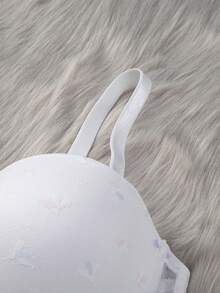 Plus-Size Women's Mesh Bra With Underwire - White - View 7