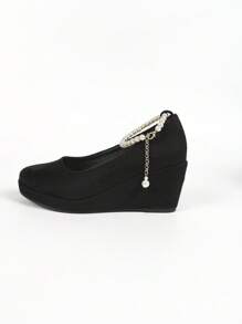 New Arrival Hot Selling Comfortable, Versatile, Elegant, Thick Sole, Chunky Heel Women Shoes, Solid Color