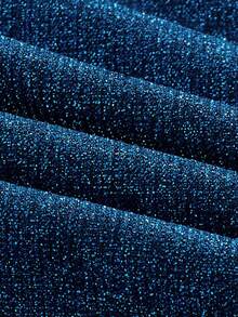 SHEIN CURVE+ Plus Size Sparkly Drape Neck Camisole Top - Blue - View 4