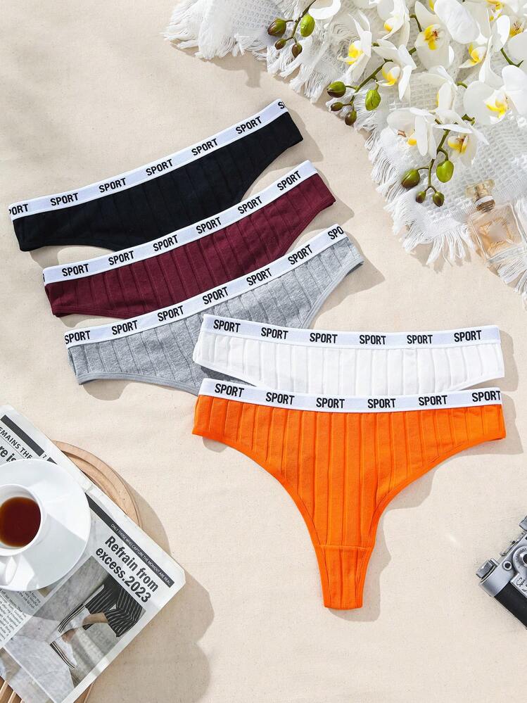 SHEIN Ropa interior deportiva para mujeres de talla grande con