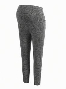 SHEIN Pregnant Women's Knitted Adjustable Waist High Waist Long Skinny Leggings Pants For Maternity - Multicolor - View 5