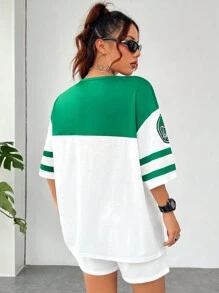 SHEIN Coolane Trắng Cao su In 2 cái/bộ - màu xanh lá - Xem 2