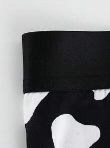 Men's Printed Boxer Shorts With Cow Pattern