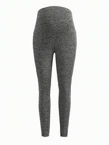 SHEIN Pregnant Women's Knitted Adjustable Waist High Waist Long Skinny Leggings Pants For Maternity - Multicolor - View 15