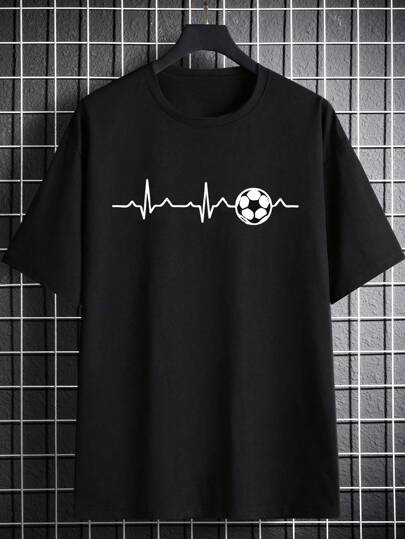 Teen Boy Casual Versatile Printed Short Sleeve T-Shirt