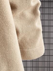 Manfinity VCAY Men's Long Sleeve Sweater With Letter Embroidery, For Fall Winter