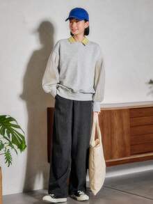 FRIFUL Ladies' Plaid Pants - Black - View 3