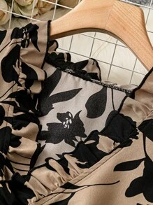 SHEIN Clasi Camicia / Blusa Taglia Grande Con Stampa Floreale