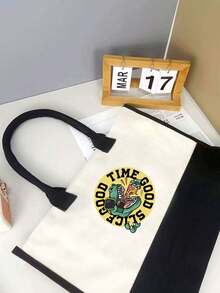 Andrian Kaka Linda Bolsa De Mano De Gran Capacidad Con Dibujo Animado De Dinosaurio - Multicolor - Ver 3