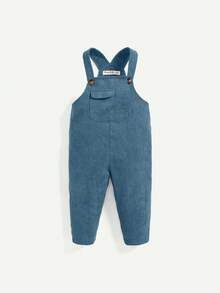 Cozy Pixies Baby Boys' Solid Color Turtleneck Sweater And Overalls Pants Set - Multicolor - View 6