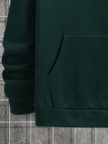 Manfinity Homme Men Plus Letter Print Hoodie And Pants Two-Piece Set