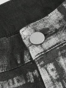 SHEIN MOD Jeans acampanados lavados de talla grande