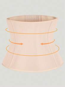 大碼女士實色腰帶 - 杏色 - 查看 2