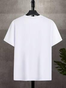 男款撲克印花短袖 T 卹 - 白色 - 查看 2