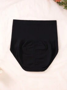 Women's Solid Color Panties (High Waist Triangle Briefs) 5pcs/Set