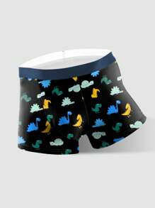 Men 5pcs Cartoon Graphic Boxer Brief - Multicolor - View 6