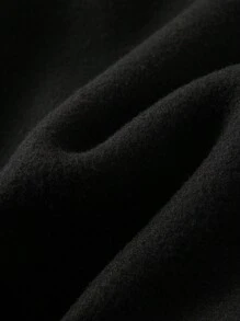 Manfinity EMRG Men'S Dollar And Letter Print Hooded Sweatshirt - Black - View 4