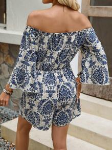 Chiquease Off-The-Shoulder Printed Jumpsuit - Multicolor - View 2