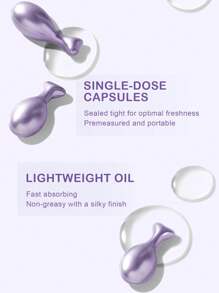 Slow Sunday Soothing And Nourishing Essence Capsules, Cozy Fall & Winter Styles, For Valentine'S Day, Valentines Gift, Great Ideas For Party, Gift-Giving, Outdoor Activity, Suitable For Spring Personal Care - Purple - View 5