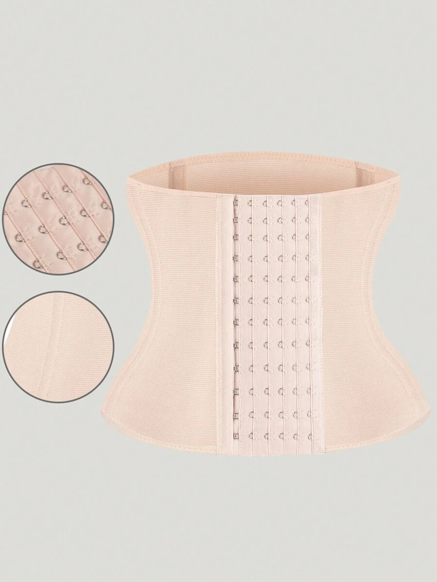 大碼女士實色腰帶 - 杏色 - 查看 1