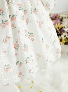 Elegantes Frühling/sommer-blumen-patchwork-kleid Für Baby-mädchen - Verschiedenfarbig - Übersicht 4