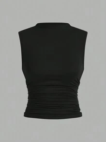 Siren Gaze 3入組打褶袖無袖女裝上衣 - 彩色 - 查看 4