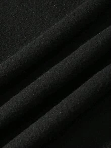 ROMWE MEN Street Life Men's Dragon Pattern Letter Print Zippered Hoodie - Black - View 8