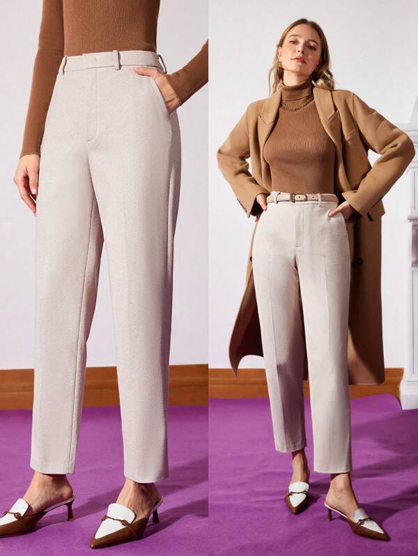 MOTF PREMIUM HERRINGBONE SUIT PANTS