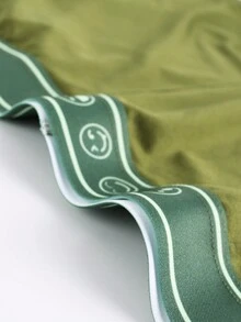 Men'S Cartoon Expression Printed Boxer Shorts - Green - View 4