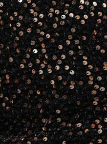 Chiquease Falda De Lentejuelas Para Mujer - Negro - Ver 4