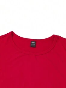 Vestido De Cola De Sirena Sin Mangas - Rojo - Ver 3